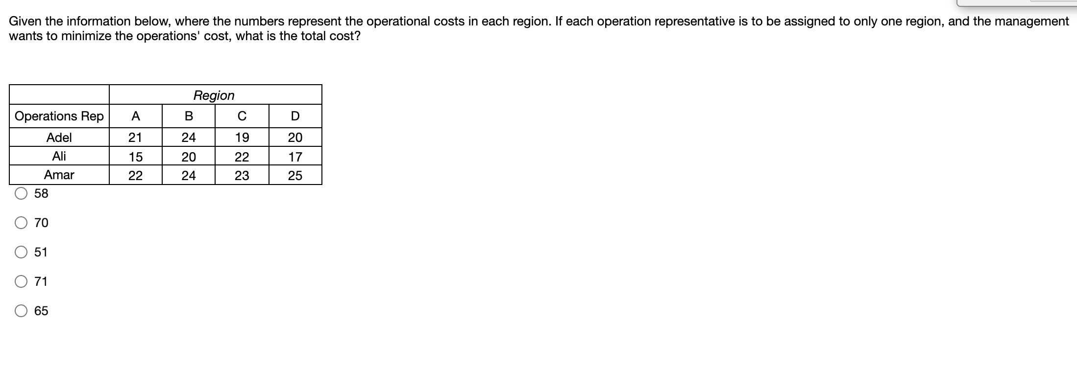 Given the information below, where the numbers