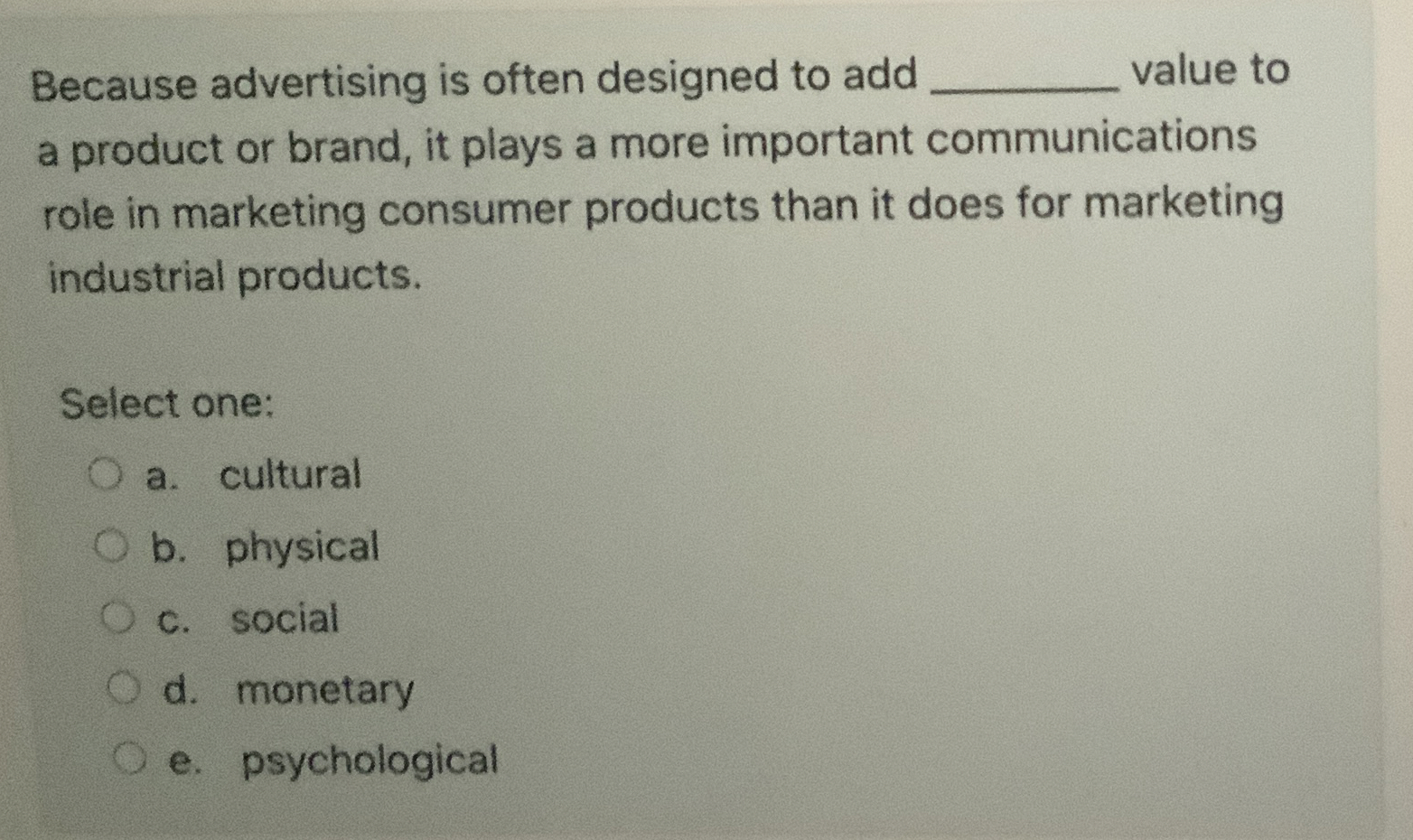 Because advertising is often designed to add q ,