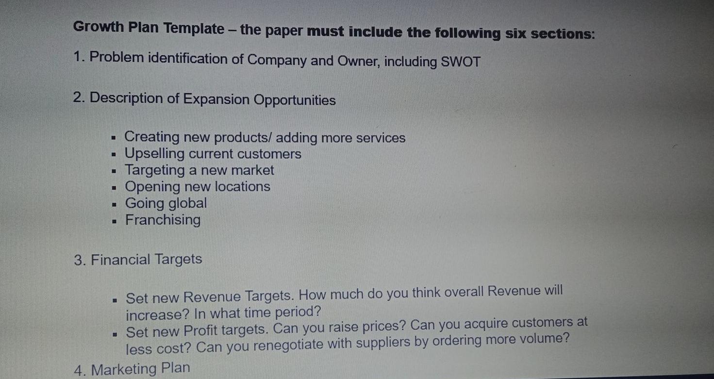 could you please make growth plan for Blake Lock