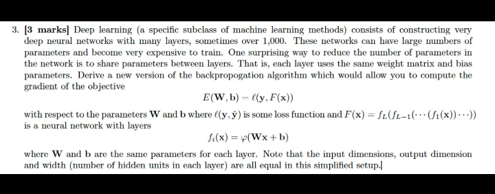 need mathematical solution 3. [3 marks] Deep