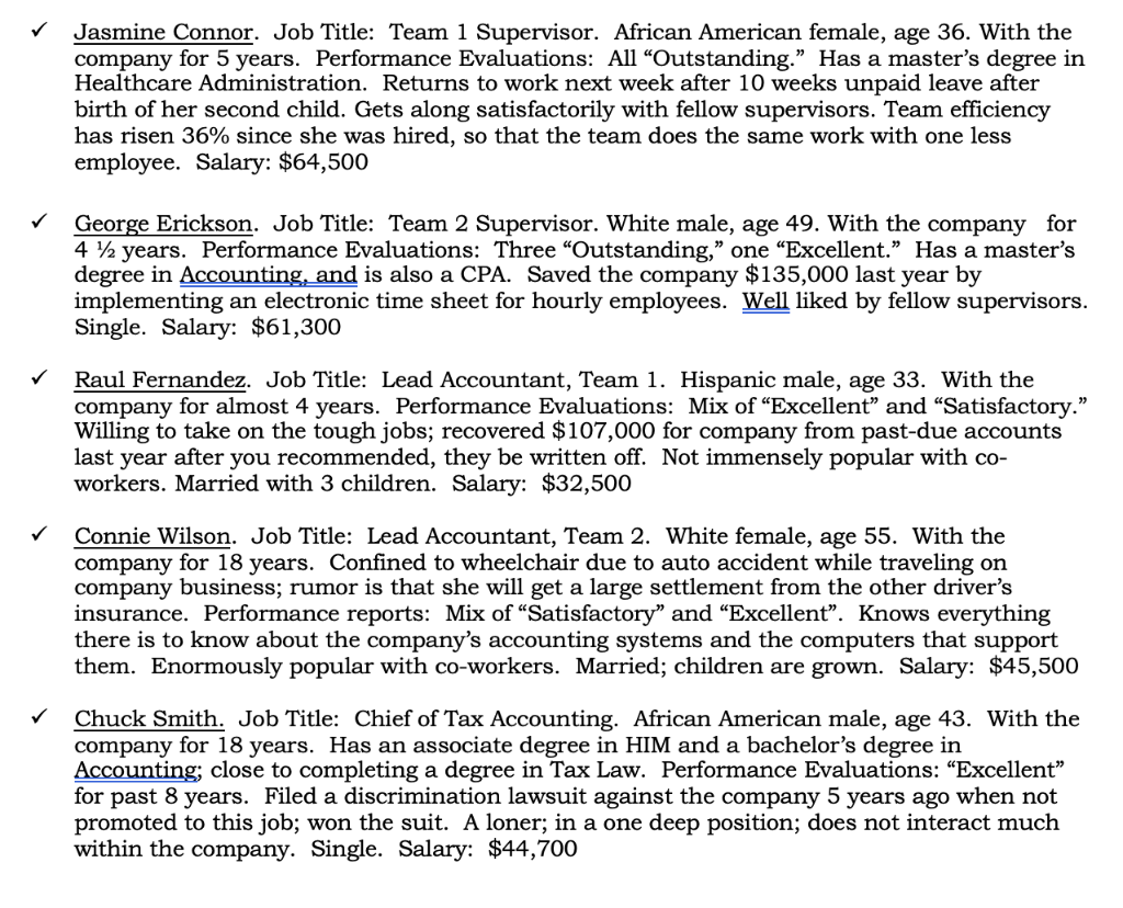 You are the Director of Accounting for a