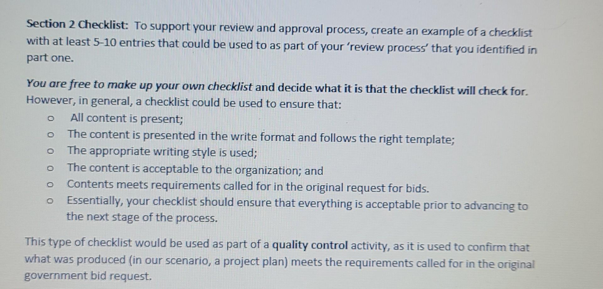 Quality Management Exercise - Putting Quality