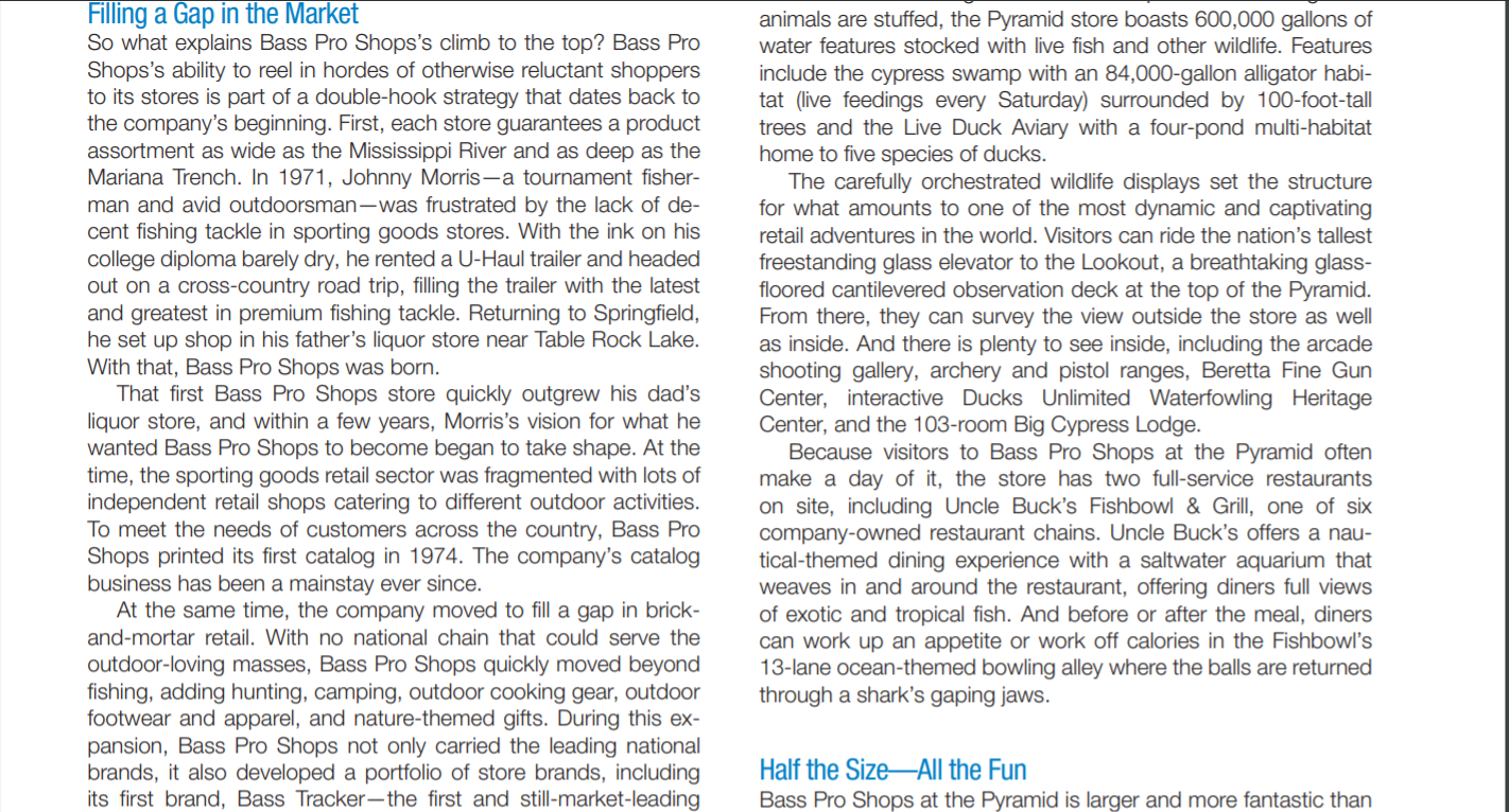 Company Case Bass Pro Shops: Creating Nature's