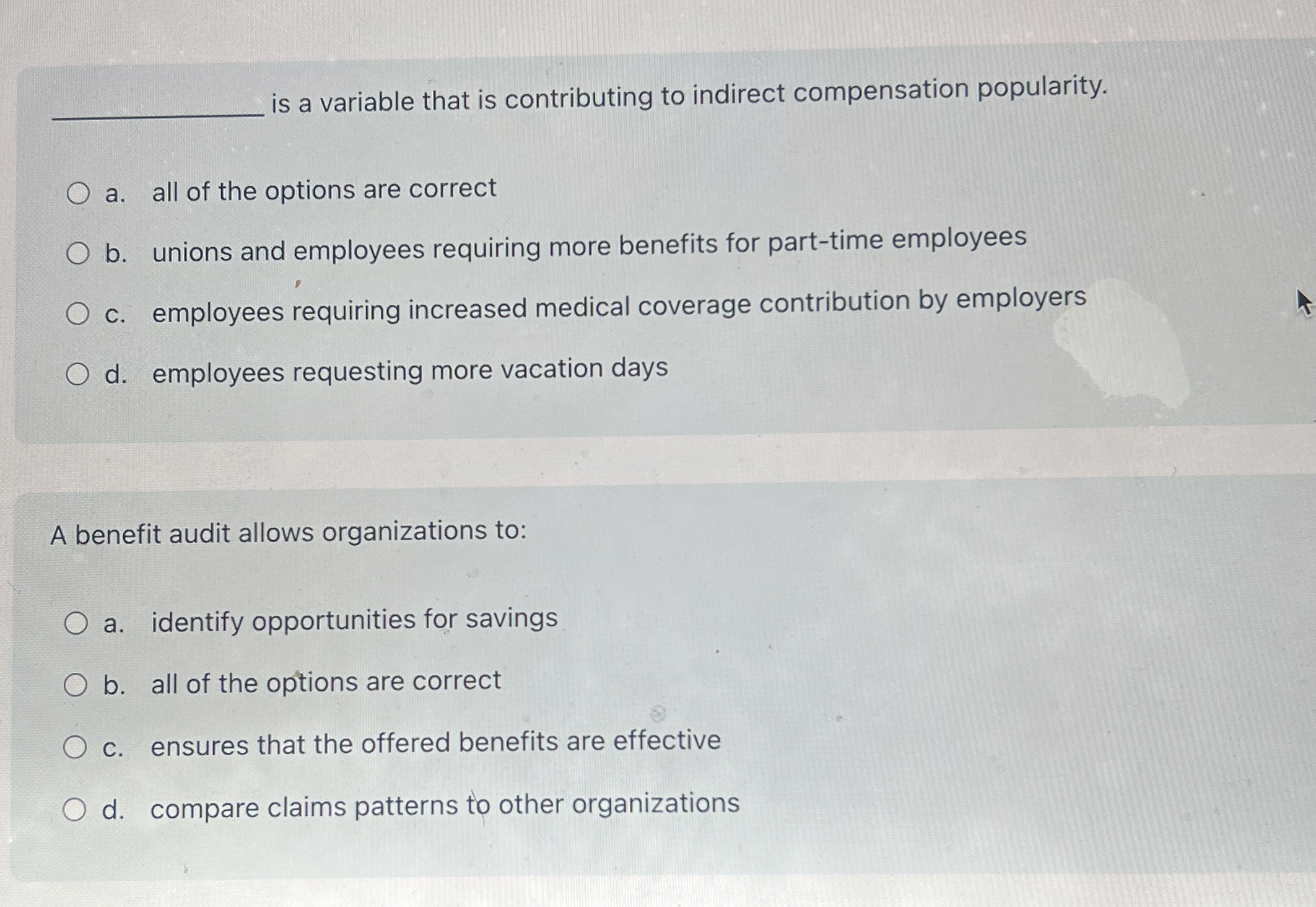 is a variable that is contributing to indirect