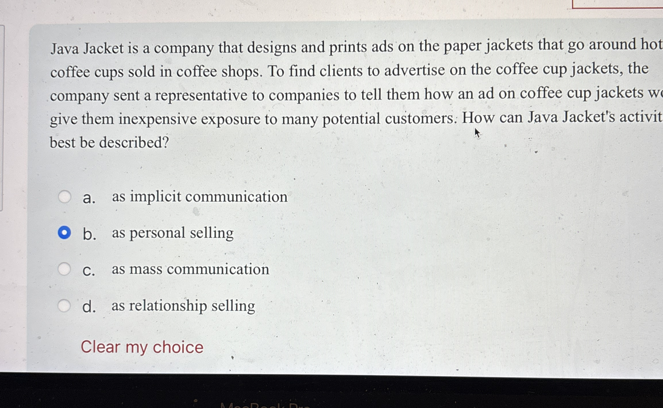 Java Jacket is a company that designs and prints