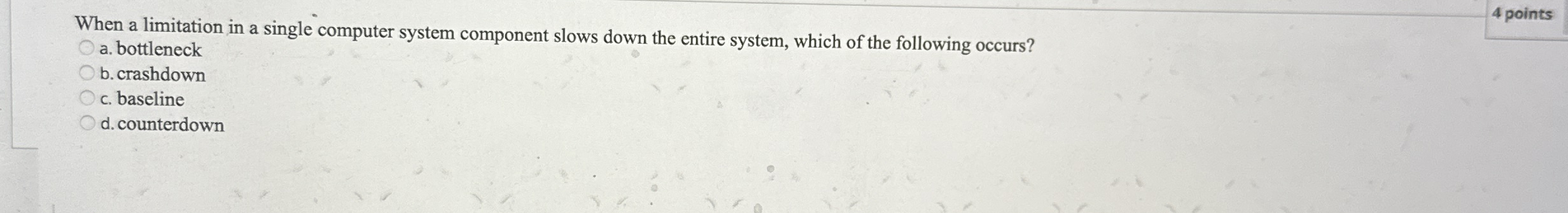 When a limitation in a single computer system
