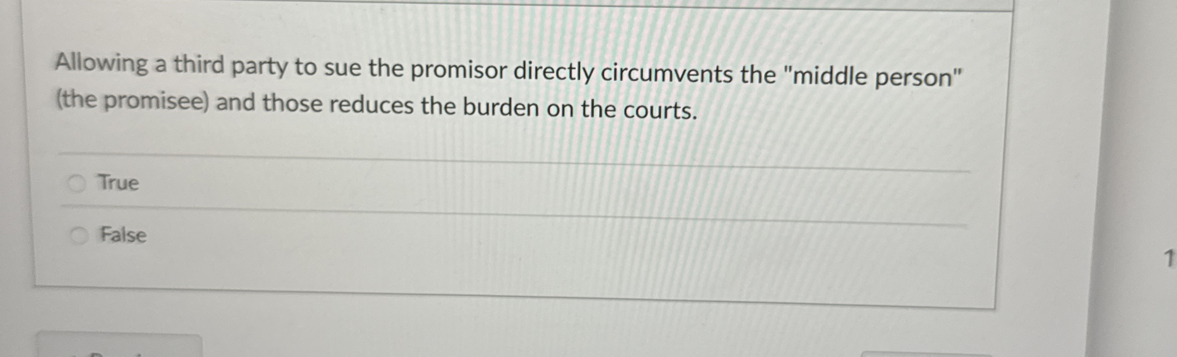 Allowing a third party to sue the promisor