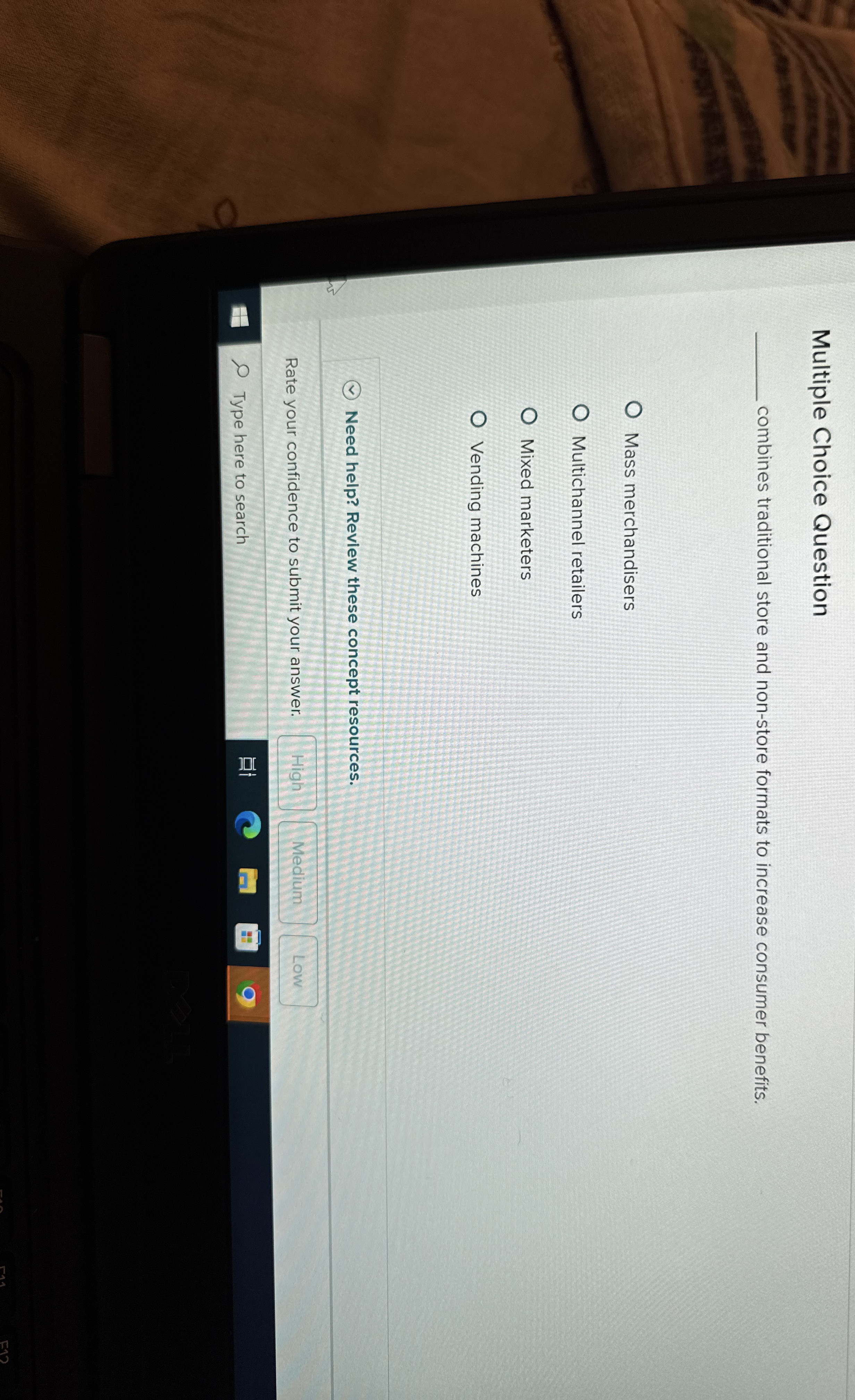 Multiple Choice Question combines traditional