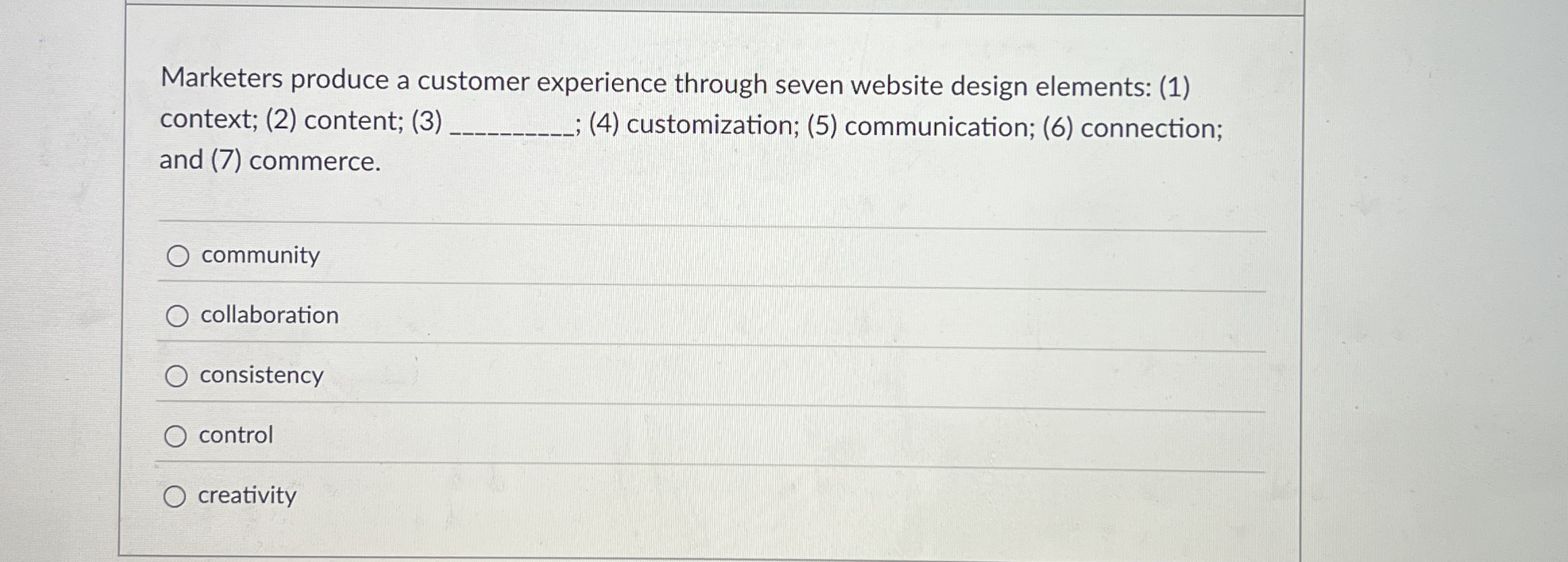 Marketers produce a customer experience through