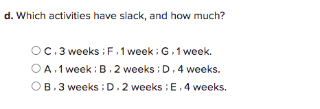 IMMEDIATE PREDECESSOR ACTIVITY A A B D OAA 14 U
