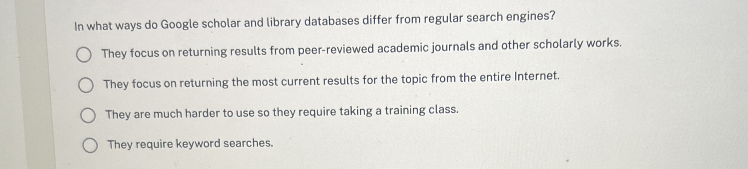 In what ways do Google scholar and library