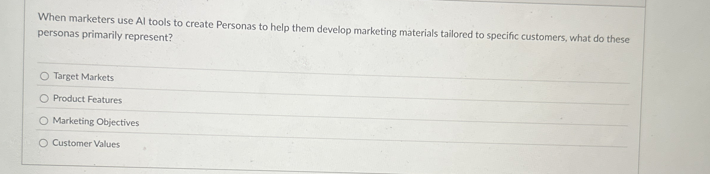 When marketers use AI tools to create Personas to