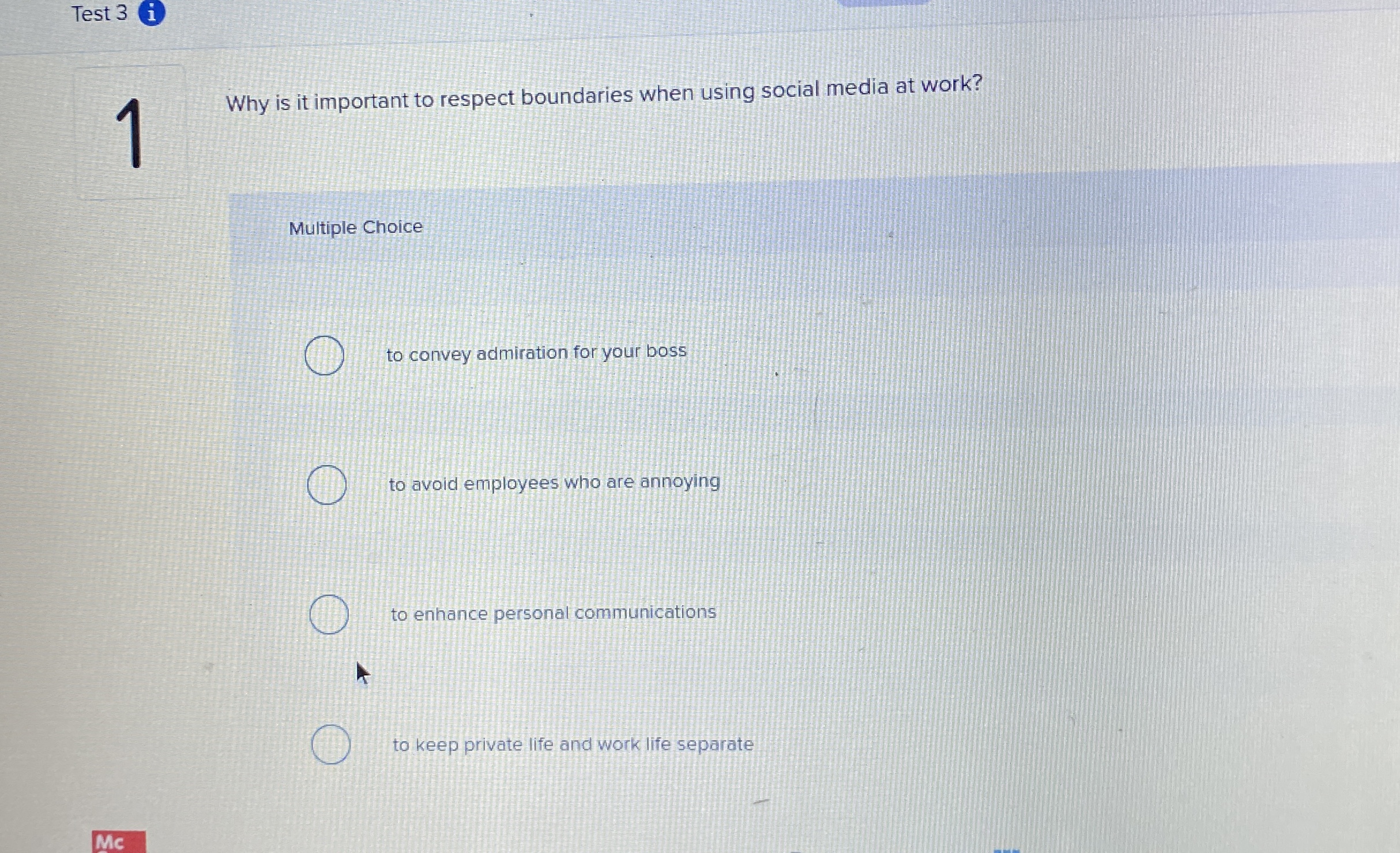 Test 3 i 1 Why is it important to respect