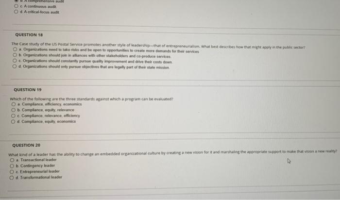 QUESTION 47 The public sector was faster than the