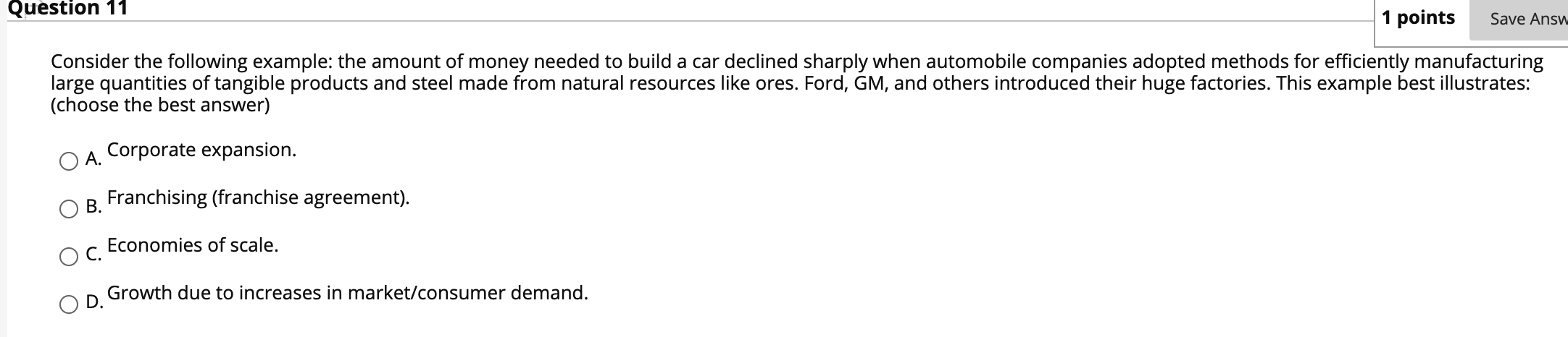 1 points Save There are various ends toward which