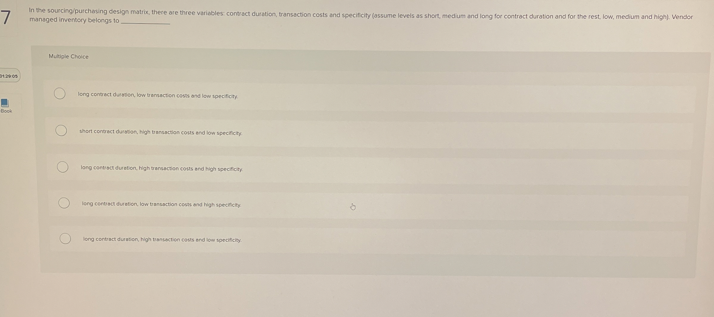 7 managed inventory belongs to q , Multiple