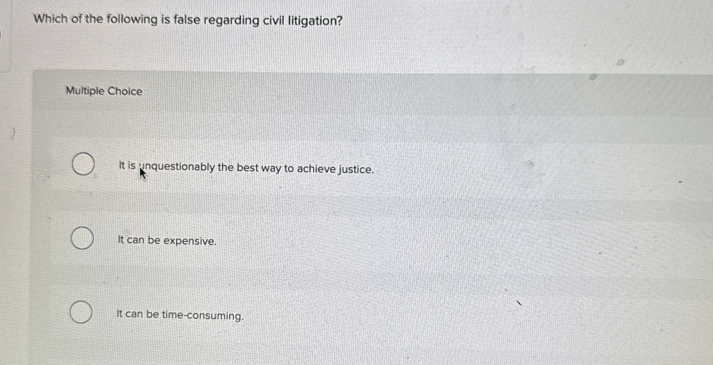 Which of the following is false regarding civil