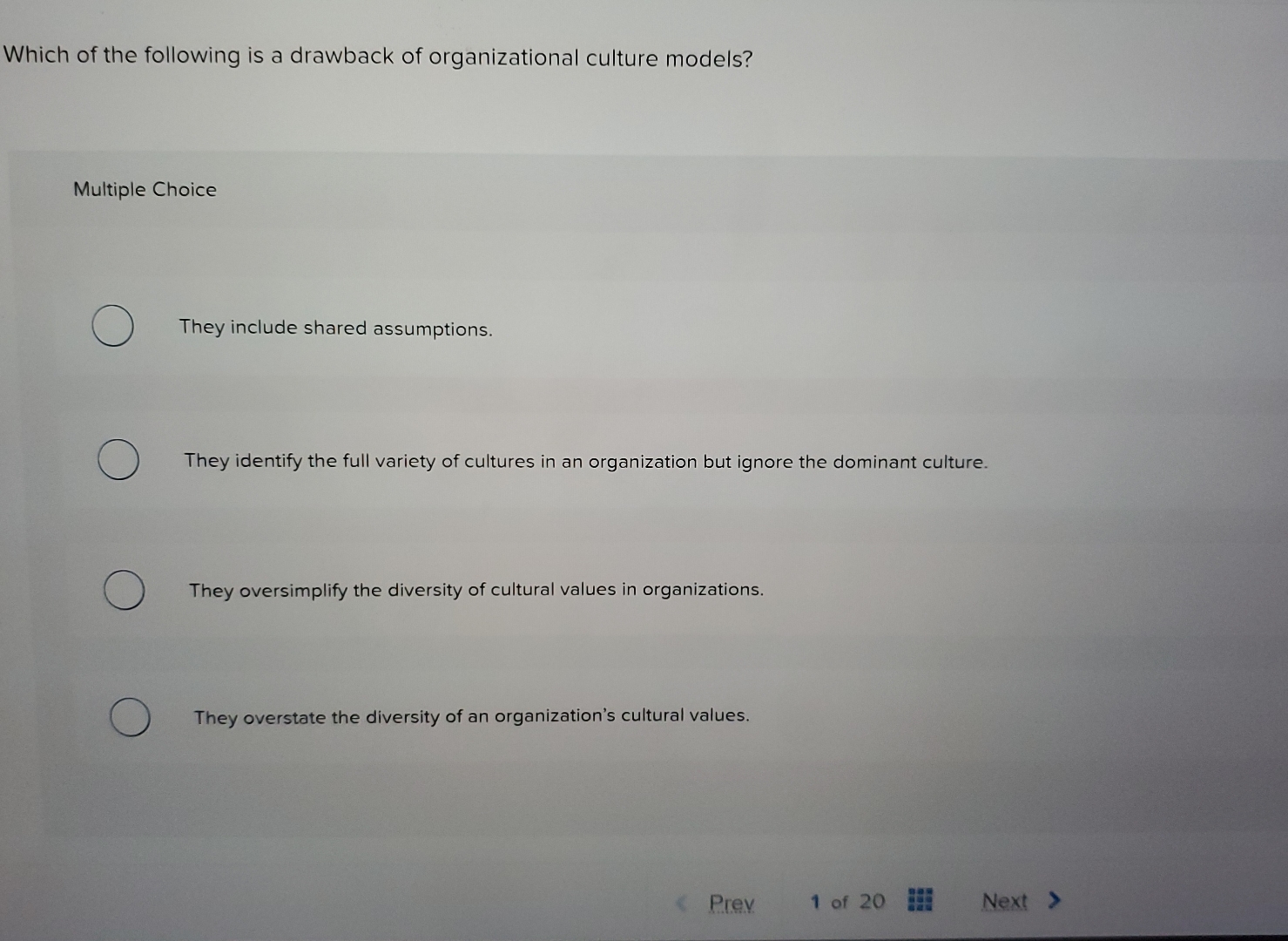 Which of the following is a drawback of