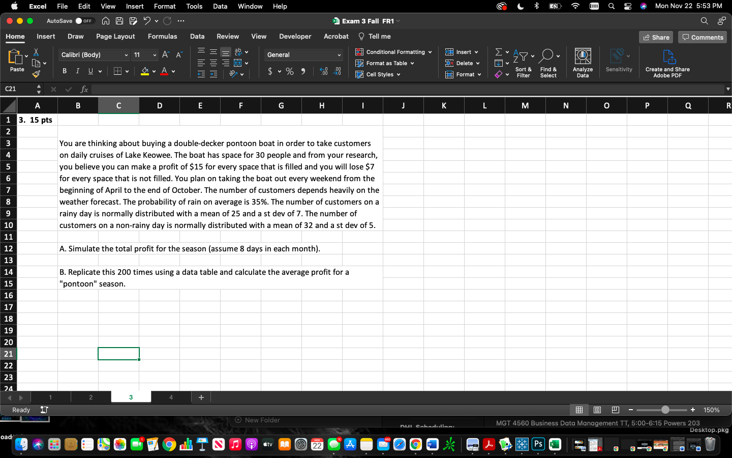Excel File Edit View Insert Format Tools Data