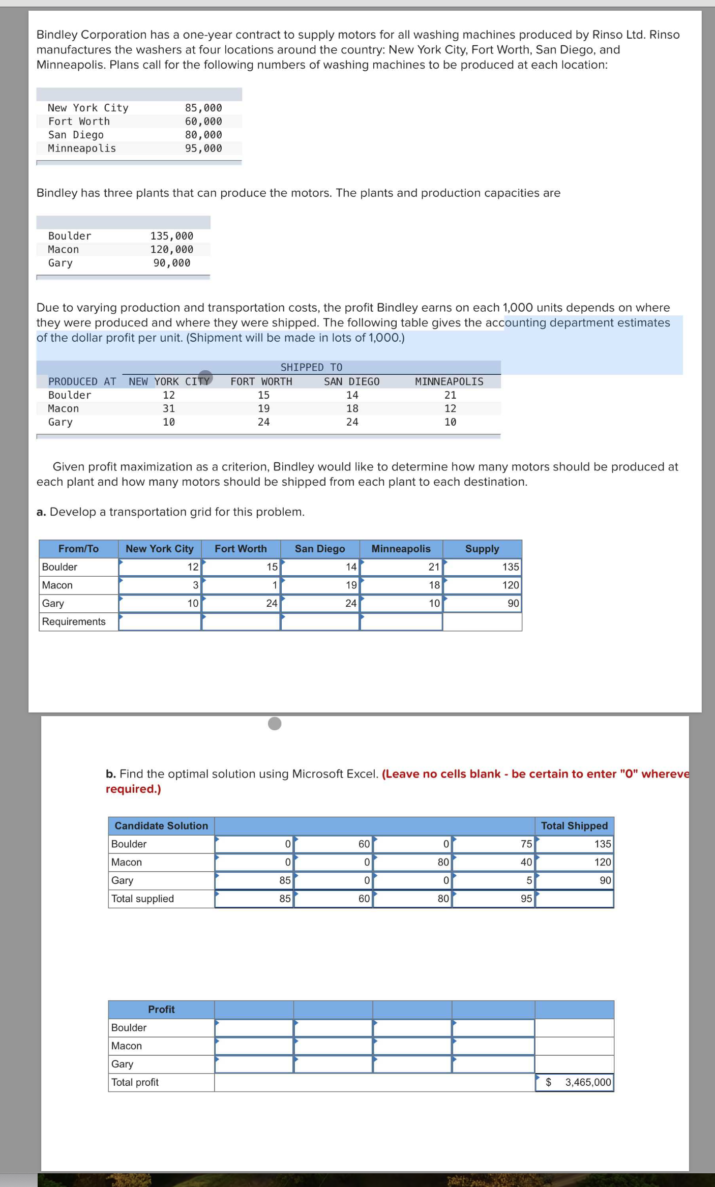 Bindley Corporation has a one - year contract t o