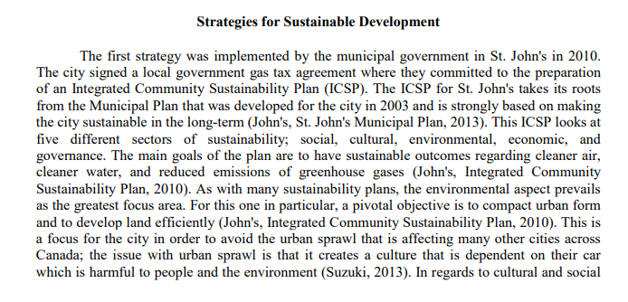 Case Study One: Sustainability in Newfoundland