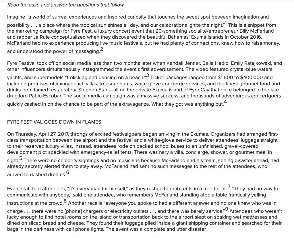Read the case and answer the questions that
