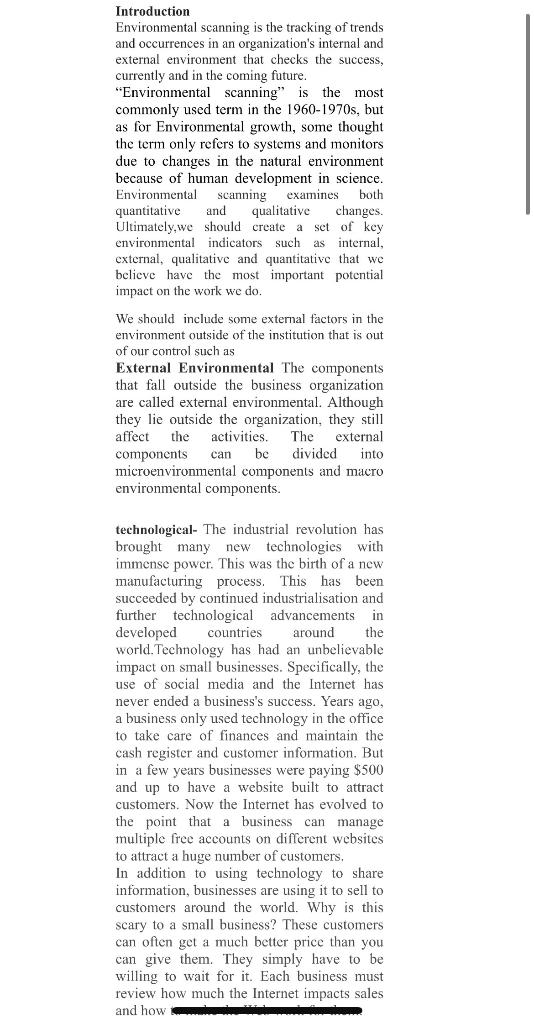 Offer recommendations on how management should