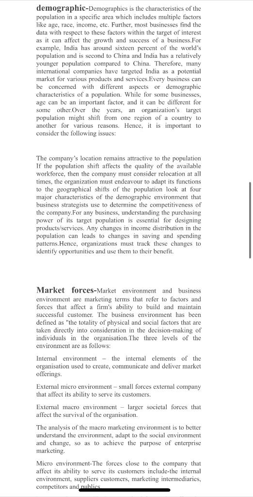 Offer recommendations on how management should