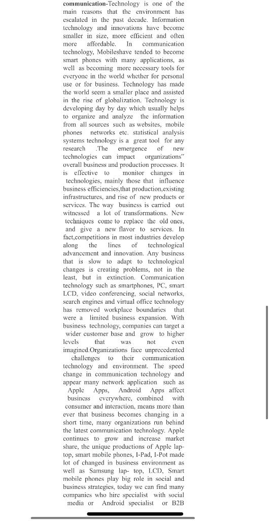 Offer recommendations on how management should