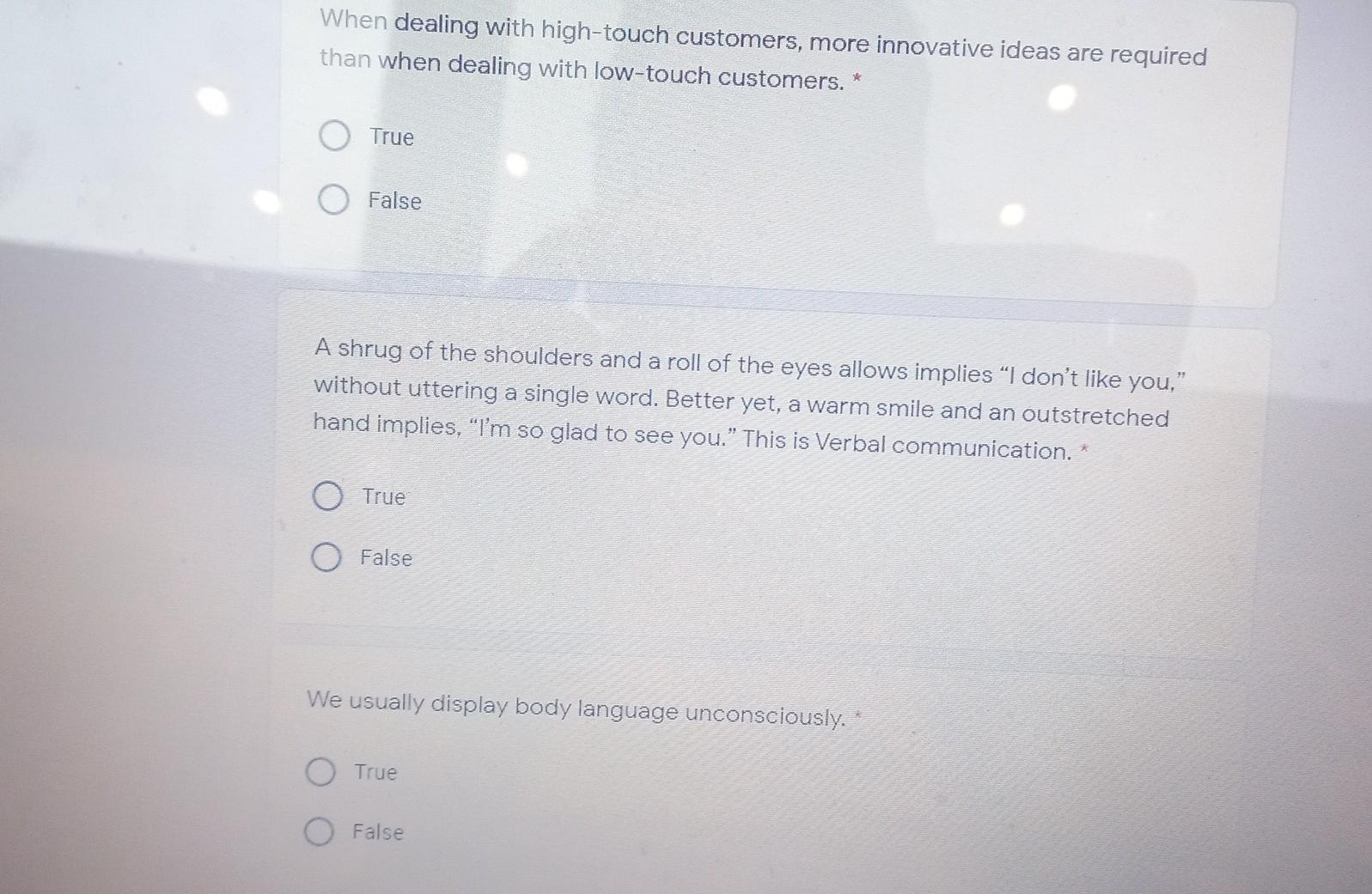 When dealing with high-touch customers, more