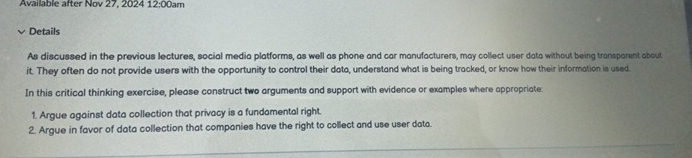 Available after Nov 2 7 , 2 0 2 4 1 2 ; 0 0 am