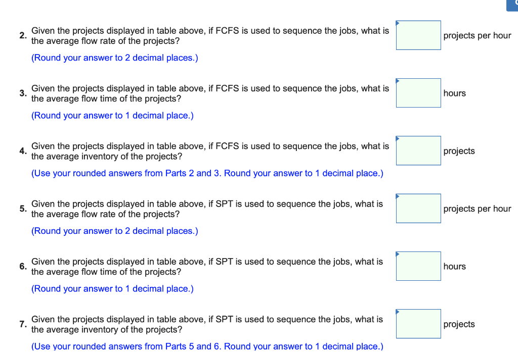 PA 18-2 to 18-7 (Algo) Processing time for eight