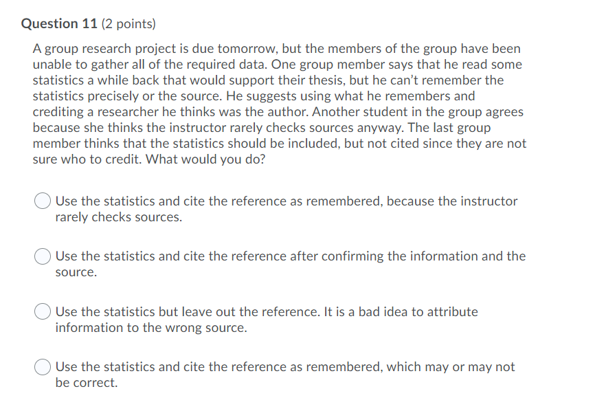 Question 1 (1 point) Your classmate has missed