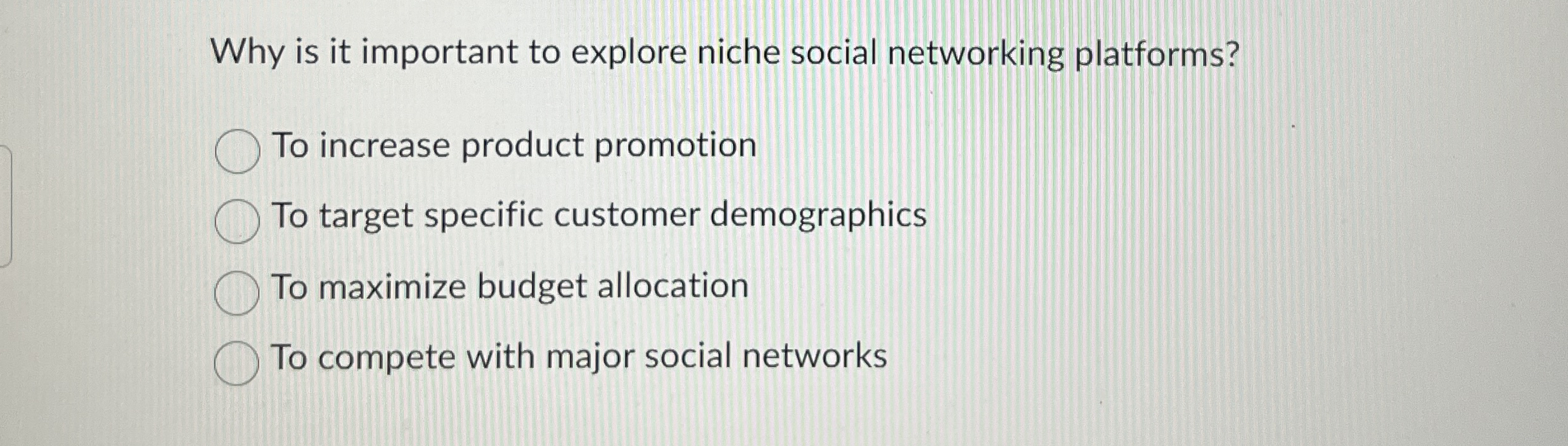 Why is it important to explore niche social