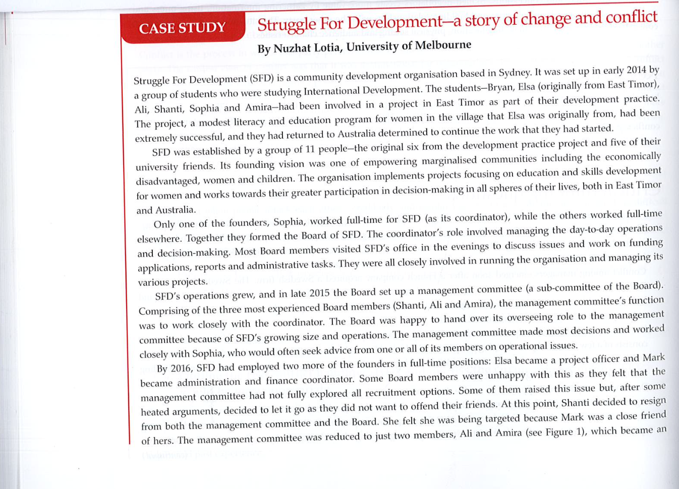 refer to the case study What structural