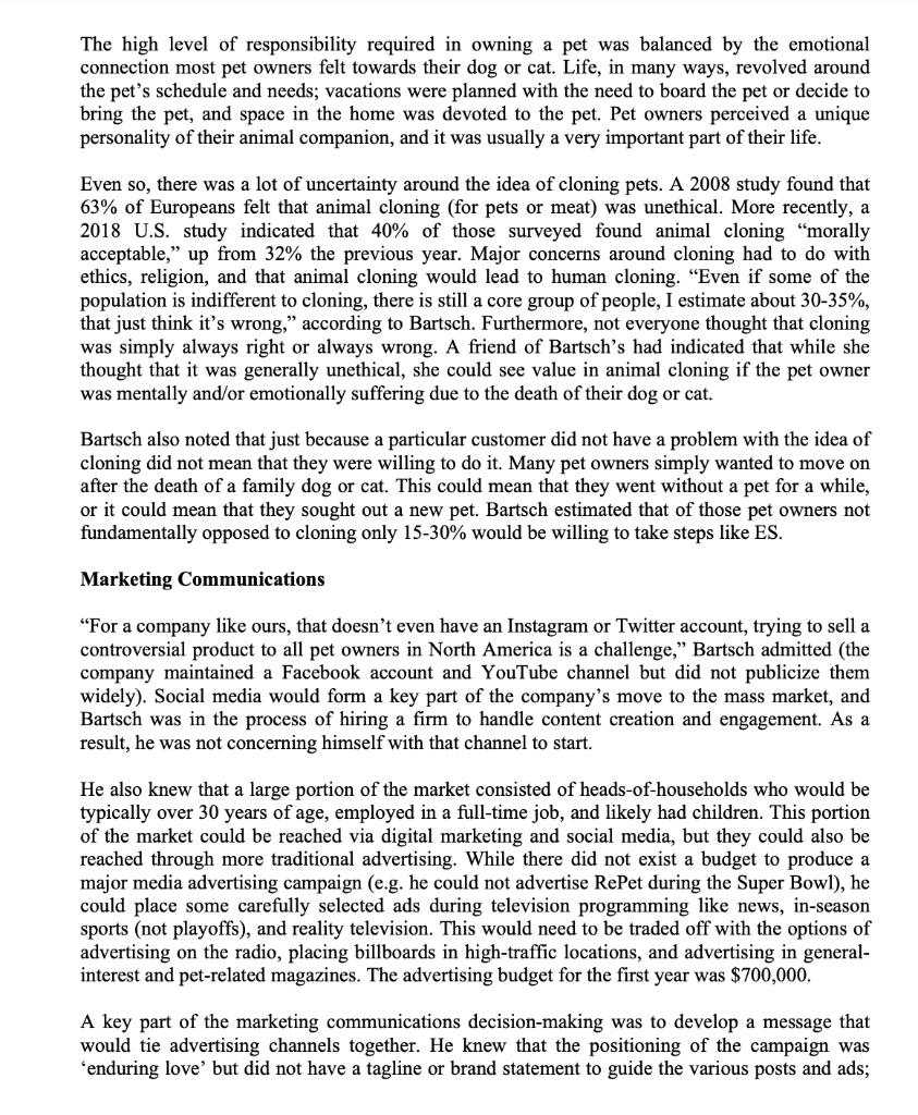 Questions? Define the problem in the case and