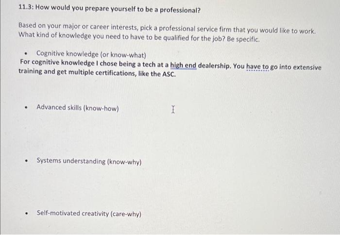 can someone help me with this 11.3: How would you