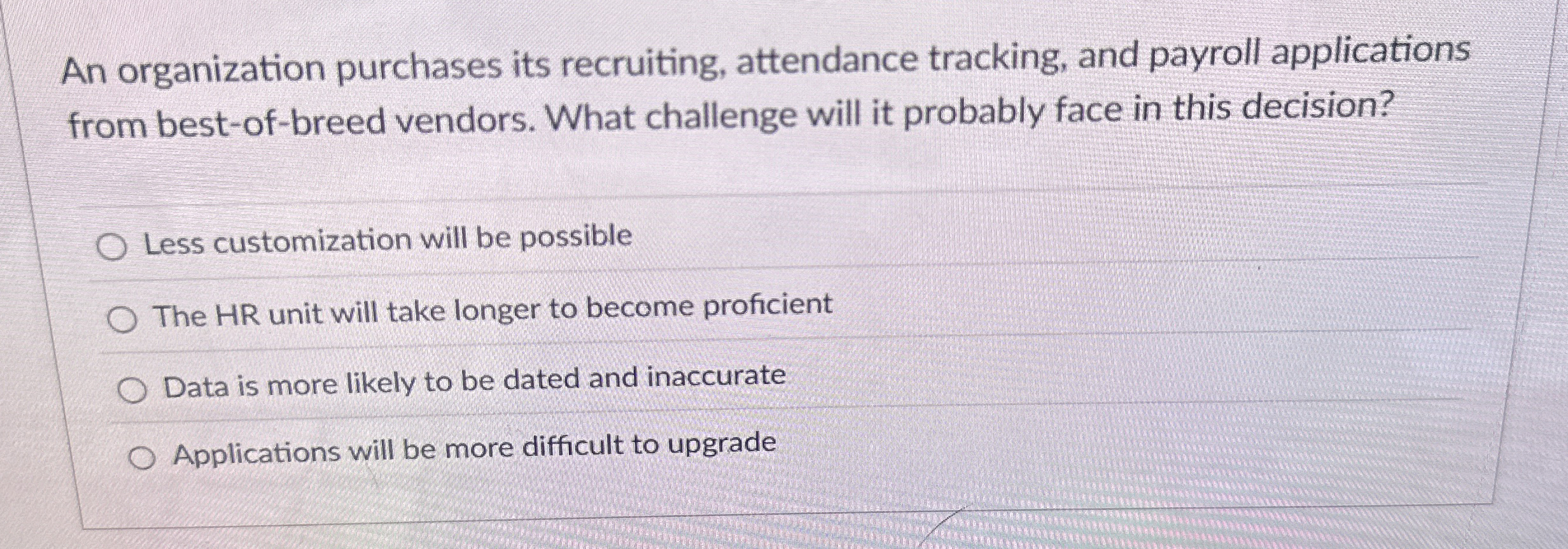 An organization purchases its recruiting,