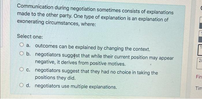 busi negotiations Communication during
