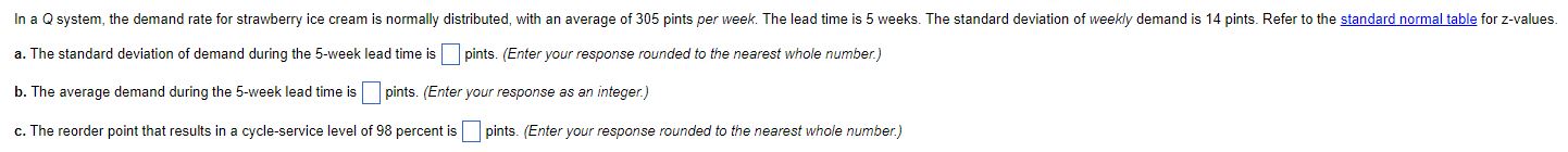 In a \ ( Q \ ) system, the demand rate for
