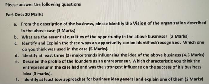 please read case 4 and answer the following