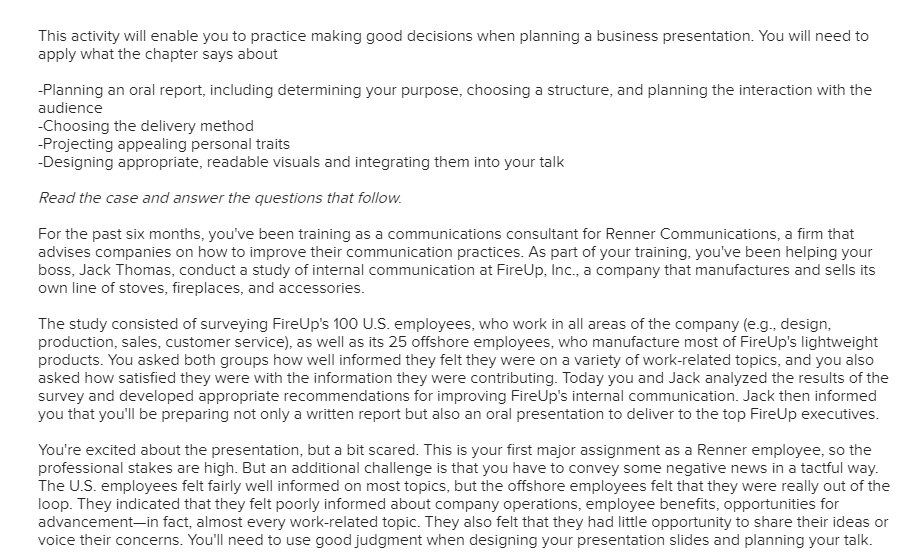 This activity will enable you to practice making