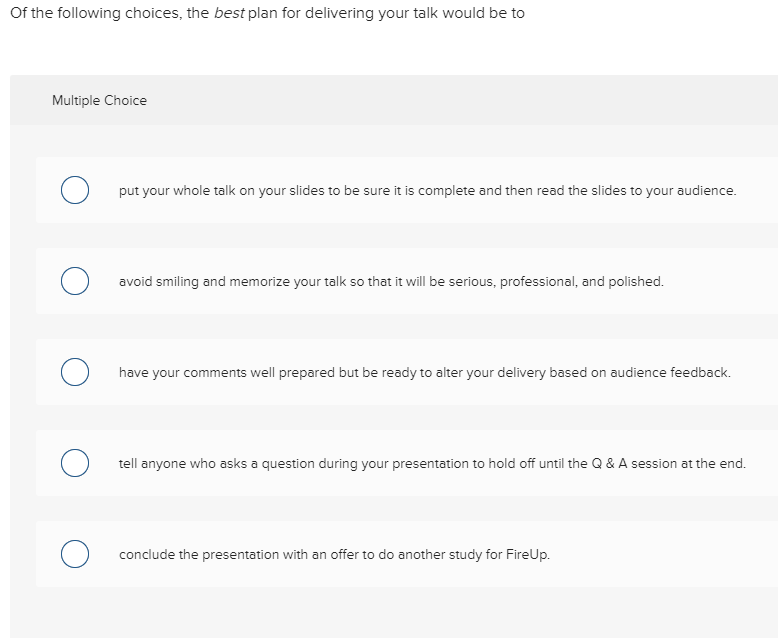 This activity will enable you to practice making