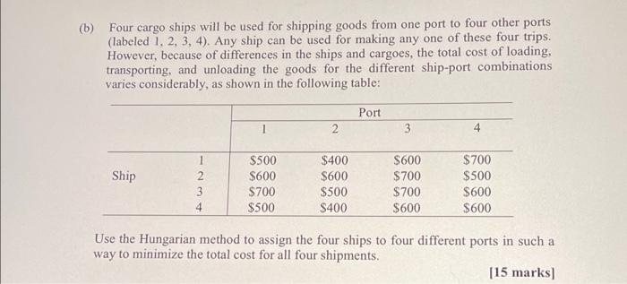 Question 3 (25 marks) (a) Consider the