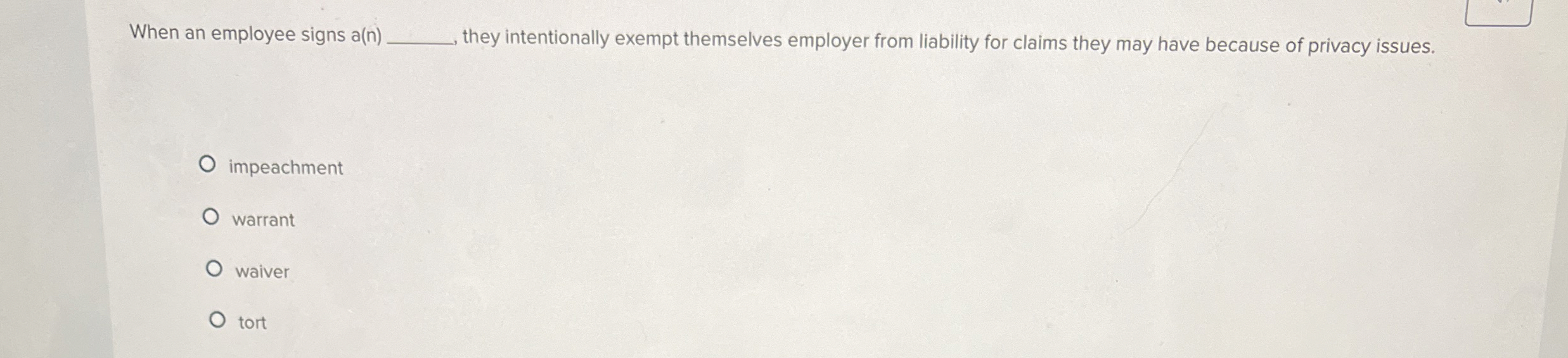 When an employee signs a ( n ) q , they