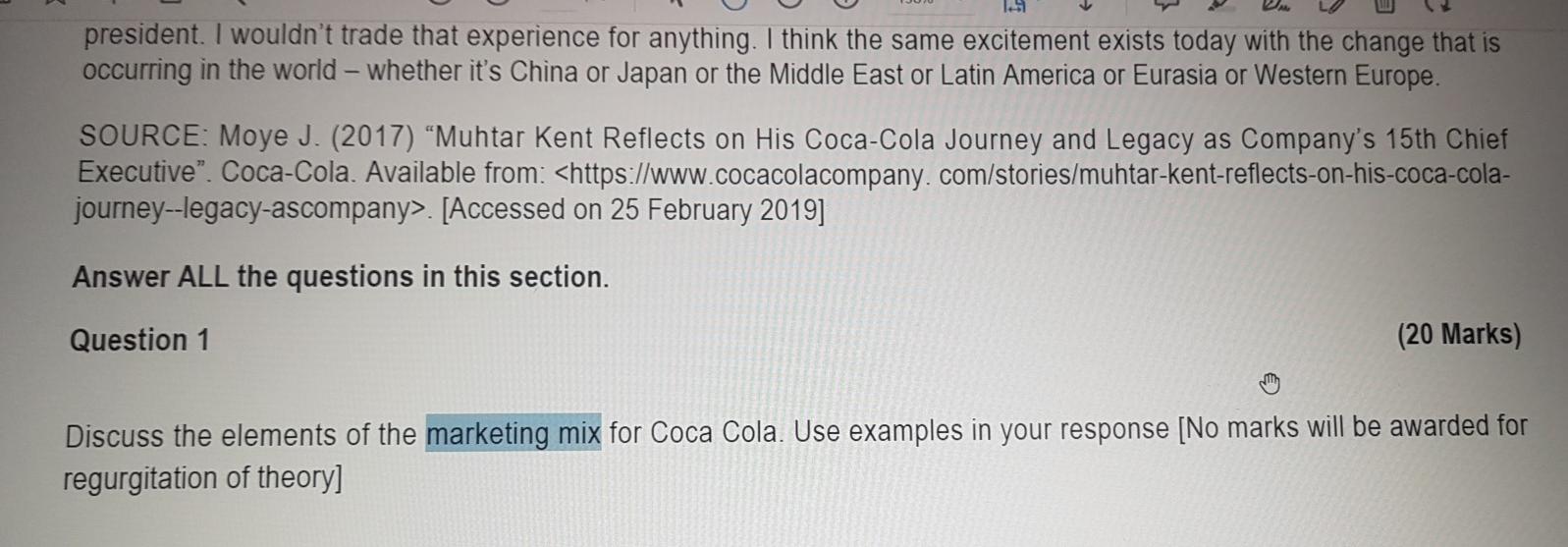 SECTION A [40 Marks] Carefully read the attached