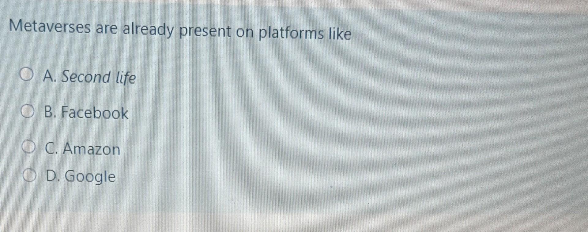 Metaverses are already present on platforms like