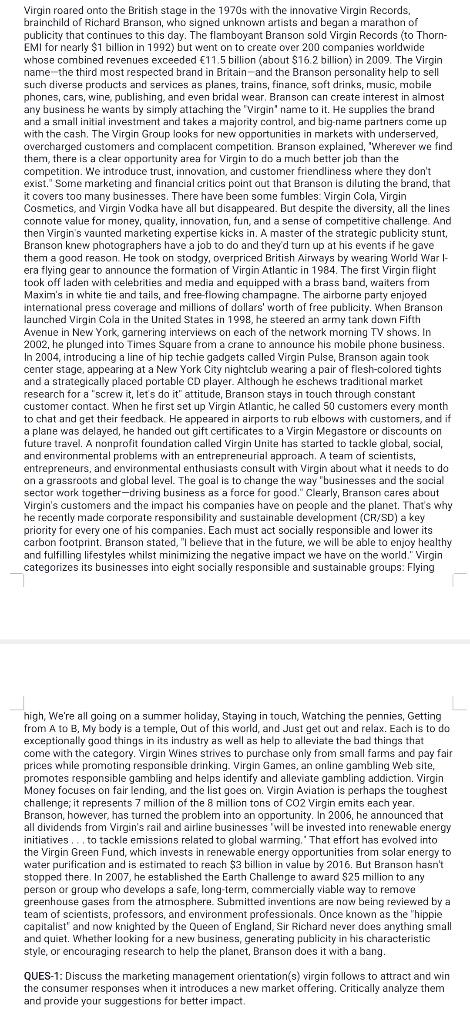 Virgin roared onto the British stage in the 1970s