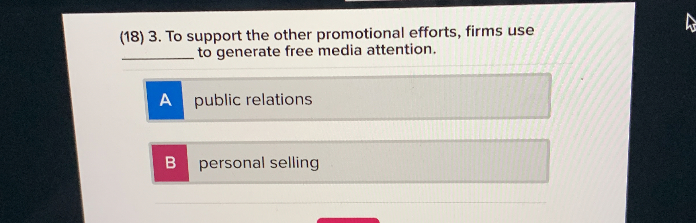 ( 1 8 ) 3 . To support the other promotional