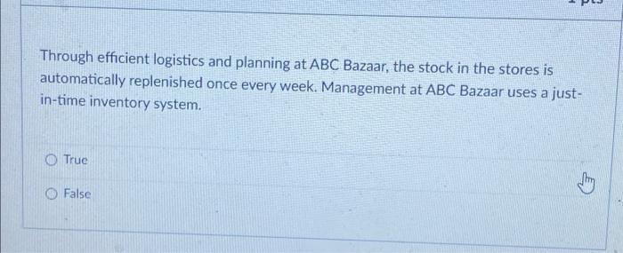 Through efficient logistics and planning at ABC